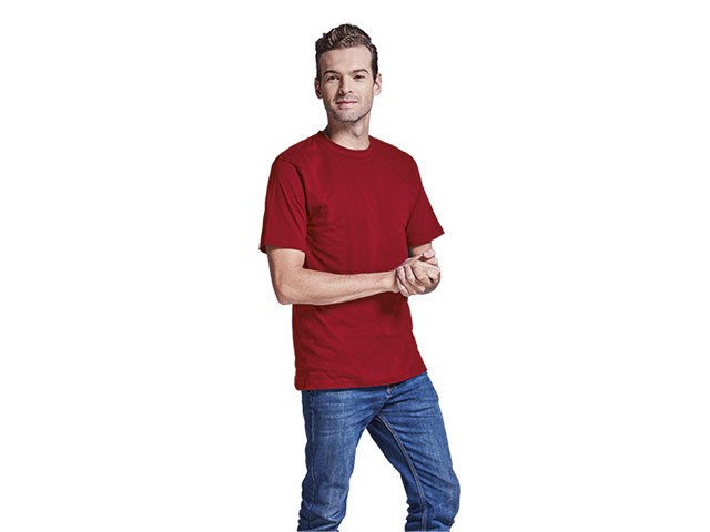 Barron Promo Cotton T-Shirt worn by a model