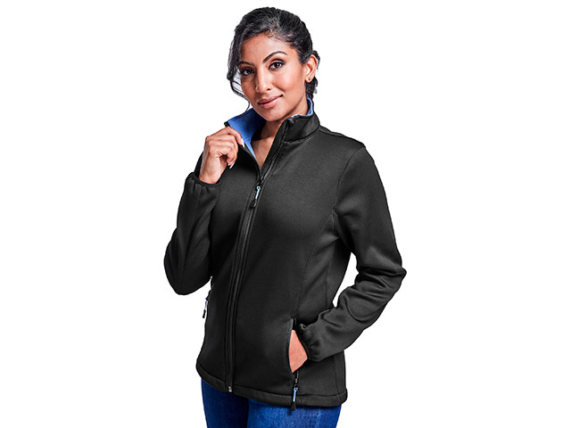 Ladies Palermo Softshell Jacket worn by a model